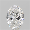 Natural Diamond 1.20 Carats, Oval with  Cut, F Color, SI2 Clarity and Certified by GIA