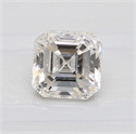 Natural Diamond 0.71 Carats, Asscher with  Cut, J Color, VS2 Clarity and Certified by GIA