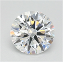 Lab Grown Diamond 0.71 Carats, Round with Ideal Cut, D Color, IF Clarity and Certified by IGI