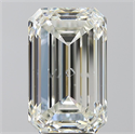 Natural Diamond 7.02 Carats, Emerald with  Cut, H Color, SI1 Clarity and Certified by HRD