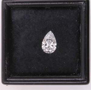 Picture of Natural Diamond 0.50 Carats, Pear with  Cut, F Color, VVS1 Clarity and Certified by GIA