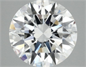 Lab Grown Diamond 3.01 Carats, Round with Excellent Cut, E Color, VVS2 Clarity and Certified by IGI