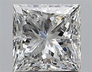 Picture of Natural Diamond 1.20 Carats, Princess with  Cut, F Color, VS2 Clarity and Certified by GIA
