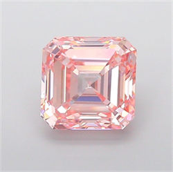 Picture of Lab Grown Diamond 5.00 Carats, Asscher with  Cut, Fancy Intense Pink Color, VS1 Clarity and Certified by IGI