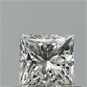 Natural Diamond 0.40 Carats, Princess with  Cut, G Color, IF Clarity and Certified by IGI