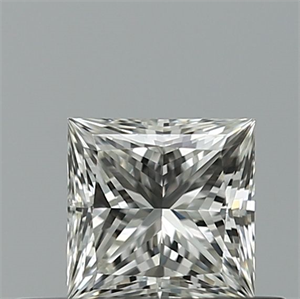 Picture of Natural Diamond 0.40 Carats, Princess with  Cut, G Color, IF Clarity and Certified by IGI