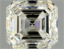 Natural Diamond 1.00 Carats, Asscher with  Cut, L Color, VS2 Clarity and Certified by GIA