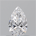 Natural Diamond 0.51 Carats, Pear with  Cut, D Color, VS1 Clarity and Certified by GIA