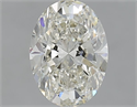 Natural Diamond 1.51 Carats, Oval with  Cut, J Color, SI2 Clarity and Certified by IGI