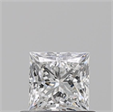 Natural Diamond 0.60 Carats, Princess with  Cut, F Color, VVS2 Clarity and Certified by GIA