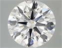 Lab Grown Diamond 3.80 Carats, Round with Ideal Cut, E Color, VS1 Clarity and Certified by IGI