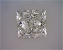 Natural Diamond 1.00 Carats, Princess with  Cut, F Color, SI2 Clarity and Certified by GIA