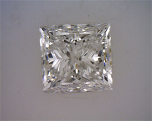 Picture of Natural Diamond 1.00 Carats, Princess with  Cut, F Color, SI2 Clarity and Certified by GIA