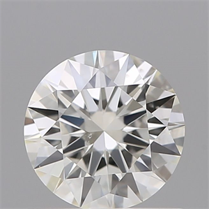 Picture of Natural Diamond 0.72 Carats, Round with Excellent Cut, J Color, SI1 Clarity and Certified by GIA