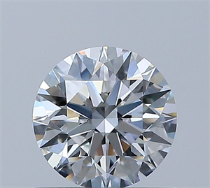 Foto Diamante Natural 0.63 quilates, Redondo , Color E, claridad IF y certificado GIA de