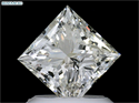 Natural Diamond 1.29 Carats, Princess with  Cut, J Color, SI2 Clarity and Certified by GIA