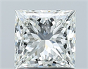 Natural Diamond 1.02 Carats, Princess with  Cut, H Color, VVS1 Clarity and Certified by GIA