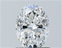 Natural Diamond 0.90 Carats, Oval with  Cut, E Color, VS1 Clarity and Certified by GIA
