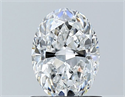 Natural Diamond 0.90 Carats, Oval with  Cut, E Color, VS1 Clarity and Certified by GIA