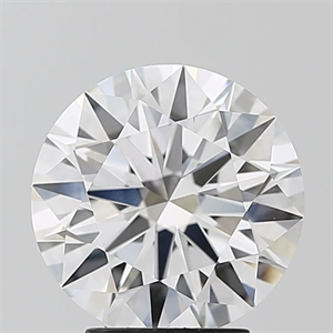 Picture of Lab Grown Diamond 3.56 Carats, Round with Ideal Cut, E Color, VVS2 Clarity and Certified by IGI