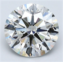 Natural Diamond 2.51 Carats, Round with Excellent Cut, G Color, SI1 Clarity and Certified by GIA
