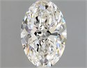 Natural Diamond 1.01 Carats, Oval with  Cut, H Color, VVS1 Clarity and Certified by GIA