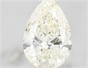 Natural Diamond 1.01 Carats, Pear with  Cut, K Color, IF Clarity and Certified by IGI