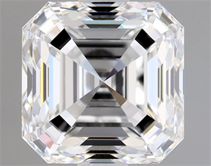 Picture of Natural Diamond 1.31 Carats, Asscher with  Cut, E Color, VVS2 Clarity and Certified by GIA