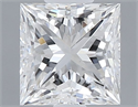 Natural Diamond 0.70 Carats, Princess with  Cut, F Color, VS1 Clarity and Certified by GIA