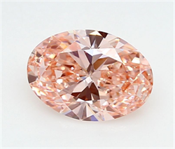 Picture of Lab Grown Diamond 2.04 Carats, Oval with  Cut, Fancy Vivid Pink Color, VVS2 Clarity and Certified by IGI