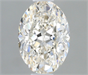 Natural Diamond 0.50 Carats, Oval with  Cut, H Color, VS1 Clarity and Certified by IGI