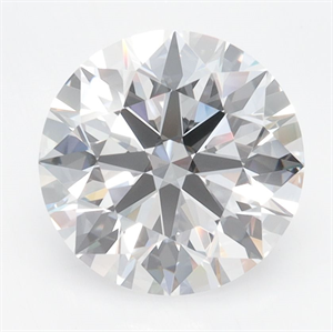 Picture of Lab Grown Diamond 3.00 Carats, Round with Ideal Cut, D Color, VVS2 Clarity and Certified by IGI