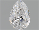 Natural Diamond 0.52 Carats, Pear with  Cut, D Color, VVS2 Clarity and Certified by GIA