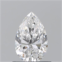 Natural Diamond 0.71 Carats, Pear with  Cut, E Color, VS2 Clarity and Certified by GIA
