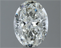 Natural Diamond 1.50 Carats, Oval with  Cut, G Color, VVS2 Clarity and Certified by IGI