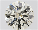 Natural Diamond 1.21 Carats, Round with Excellent Cut, J Color, VS2 Clarity and Certified by IGI
