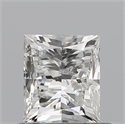 Natural Diamond 0.84 Carats, Princess with  Cut, H Color, I1 Clarity and Certified by IGI