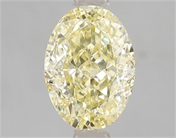 Picture of Lab Grown Diamond 2.01 Carats, Oval with  Cut, Fancy Intense Yellow Color, VS1 Clarity and Certified by IGI
