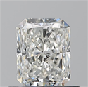 Natural Diamond 0.70 Carats, Radiant with  Cut, H Color, VS2 Clarity and Certified by GIA