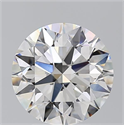 Natural Diamond 4.01 Carats, Round with Excellent Cut, F Color, VVS1 Clarity and Certified by GIA
