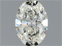 Natural Diamond 0.50 Carats, Oval with  Cut, H Color, VS2 Clarity and Certified by GIA
