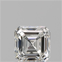 Natural Diamond 0.92 Carats, Asscher with  Cut, H Color, VVS1 Clarity and Certified by GIA