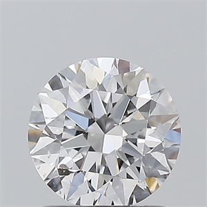 Picture of Natural Diamond 1.01 Carats, Round with Excellent Cut, D Color, SI2 Clarity and Certified by GIA