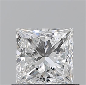 Picture of Natural Diamond 0.71 Carats, Princess with  Cut, F Color, VS2 Clarity and Certified by GIA