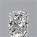 Natural Diamond 0.50 Carats, Radiant with  Cut, E Color, IF Clarity and Certified by GIA