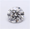 Lab Grown Diamond 1.56 Carats, Round with Ideal Cut, G Color, VVS2 Clarity and Certified by IGI