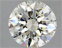 Natural Diamond 2.03 Carats, Round with Excellent Cut, J Color, VVS2 Clarity and Certified by GIA