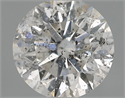 Natural Diamond 0.70 Carats, Round with Excellent Cut, E Color, I1 Clarity and Certified by IGI