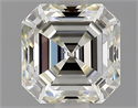 Natural Diamond 1.20 Carats, Asscher with  Cut, K Color, VS2 Clarity and Certified by GIA