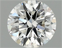 Lab Grown Diamond 1.06 Carats, Round with Ideal Cut, F Color, VS1 Clarity and Certified by IGI